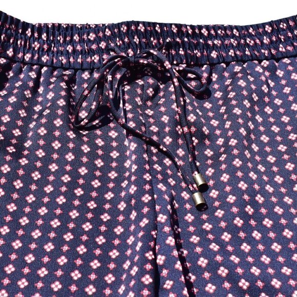 1.State Floral Draw String Pull On Pants Dark Blue Red White XXS - Picture 8 of 9